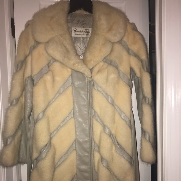 Mink-leather coat - Picture 4 of 8